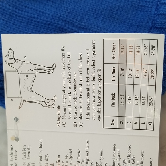 NWT Beautiful Pet Sweater - Picture 6 of 7